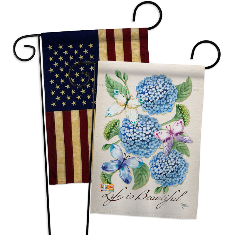 18,5 x 40 pi. Drapeaux de jardin