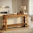63" Narrow Long Console Table with Scalloped Edge and Storage Shelf, Entryway Table Behind Couch for Entryway & Living Room-945655051