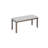 6 Walnut Dining Table With Rectangular Tabletop, 4 Chairs And A Bench Spacious In Walnut, Table, &