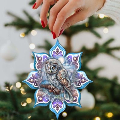 Snowflake Wooden Ornaments By G. Debrekht
