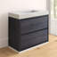 Ensemble de meuble-lavabo simple 40 po Royka-941191125