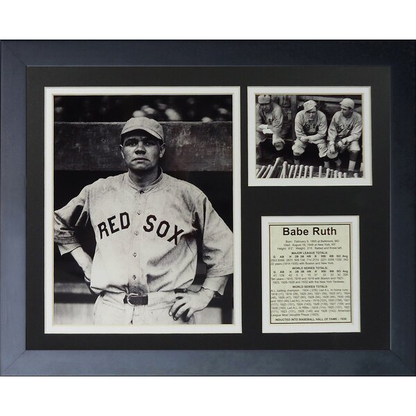 Autographed Babe Ruth Picture - Facsimile Reprint Framed 8x10 RED SOX