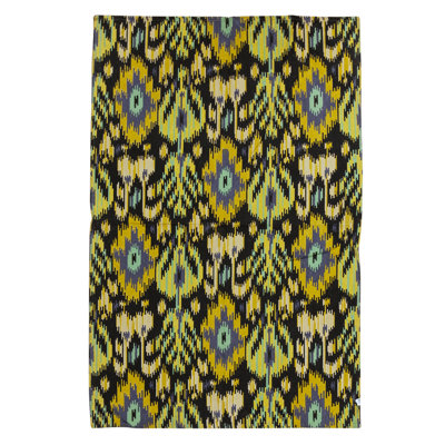 Tapis rectangulaire en laine à tissage plat