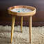 Handmade Elite Solid Wood Tray Top End Table