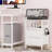 Nightstands Set 2, End Table With 2 Fabric Drawers, Bedside Table With 2 Hooks, Open Wood Shelf Side Sofa Table For Bedroom/Living Room/Hallway/White