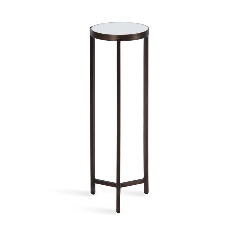 Table de bout Eveland Stone, Argent, Bronze