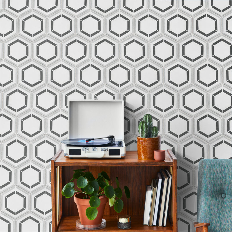 Coco 7" x 8" Porcelain Patterned Wall & Floor Tile