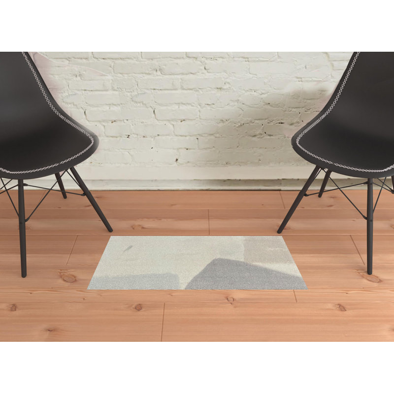 Tapis taupe 2 pi x 3 pi touffeté à la machine avec protection UV