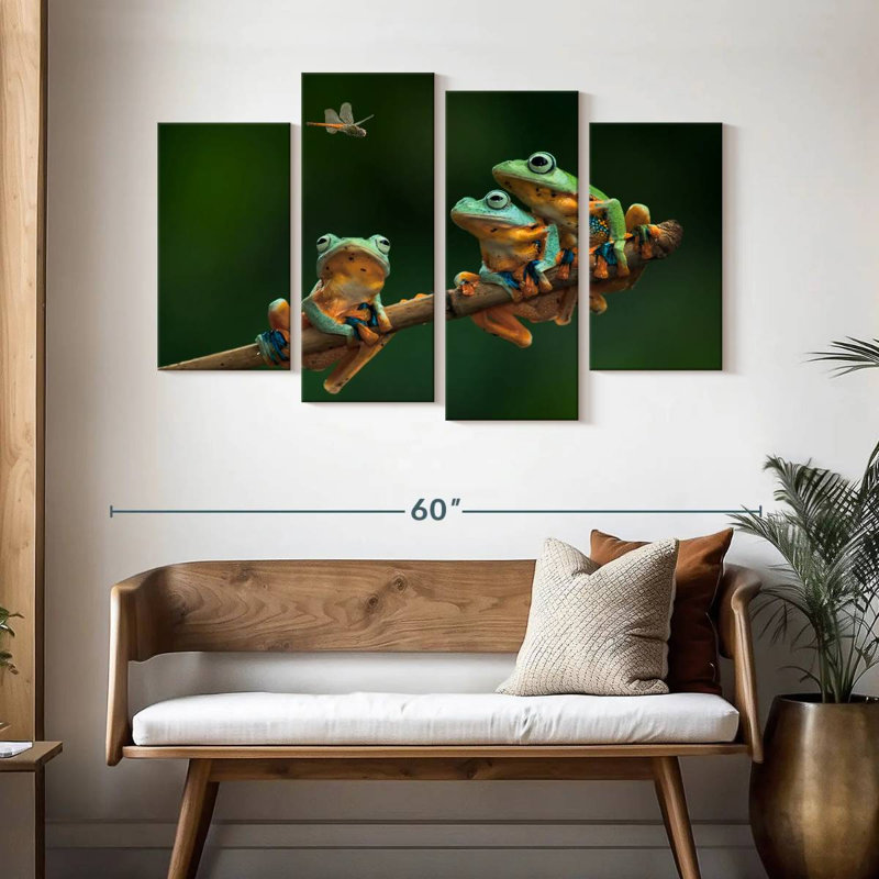Brampt Hungry Frogs, 32" H x 52" W