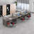 Miland Rectangle 3 Person 141.73'' L Training Table