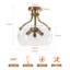 Plafonnier semi-encastré cylindrique en verre 3 lumières-1003719967