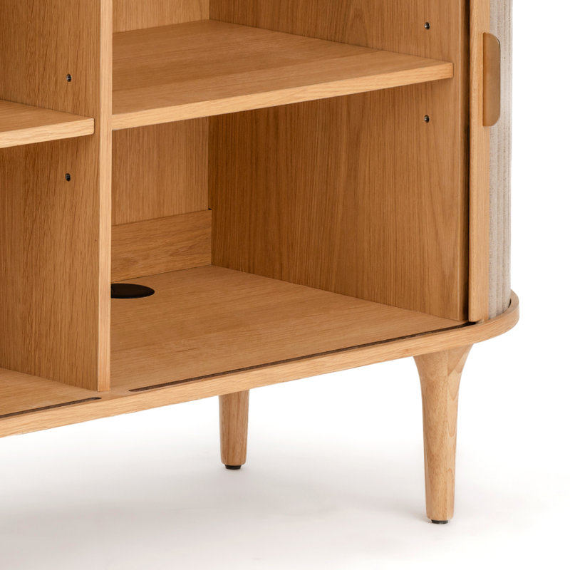Buffet Mid-Century Willanda, Chêne teint clair