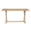 Ensemble de salle à manger rectangulaire rétro TREXM 6 pièces, table avec pieds uniques, 4 chaises rembourrées et 1 banc pour salle à manger et cuisine (bois naturel lavé)-466249010
