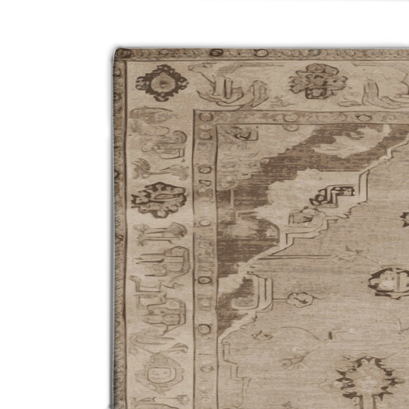 Overdyed Gray Indoor and Outdoor Area Rug, Rectangle 8' x 10'