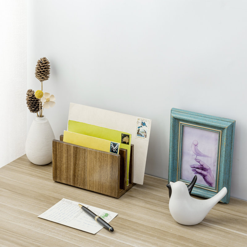 Solid Wood File Organiser 