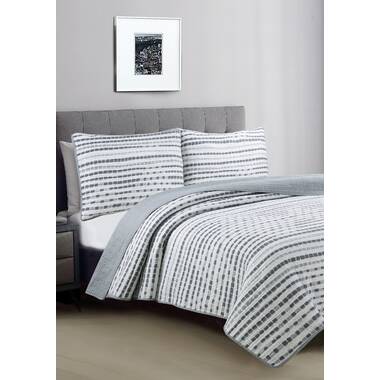 Nautica Ardmoore Grey Standard Cotton Reversible 2 Piece Quilt Set &  Reviews - Wayfair Canada