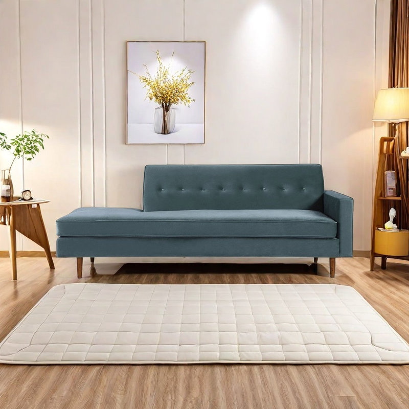 Chaise longue en tissu de luxe, Orienté à droite