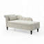 Chaise longue en velours avec rangement et banc rembourré capitonné-1405349080