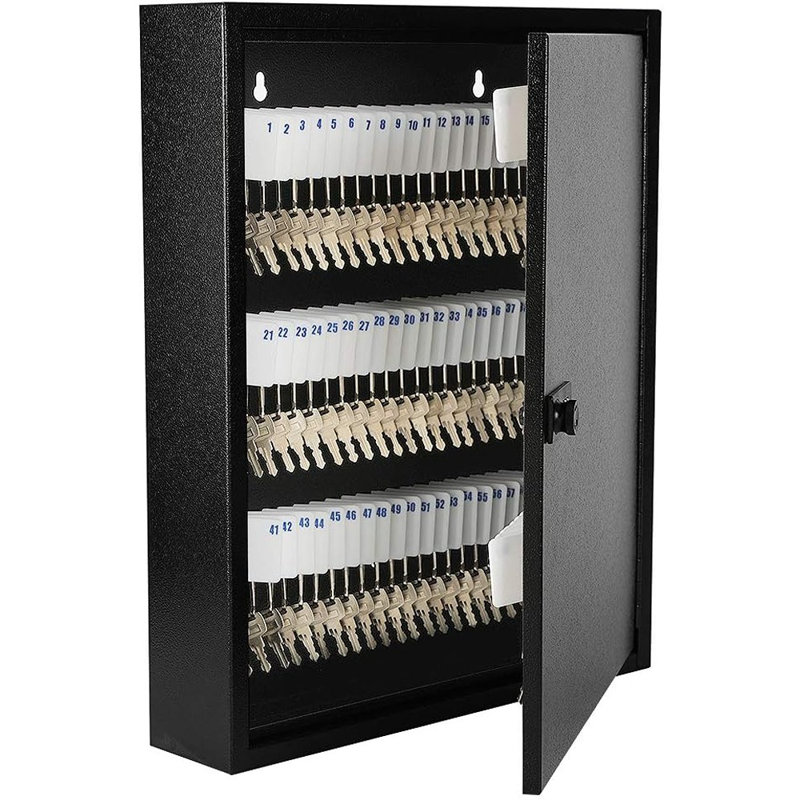 Organisateur d'armoire 100 clés, boîte de serrure murale avec code de combinaison, solution de rangement spacieuse pour la maison, le bureau ou le bureau