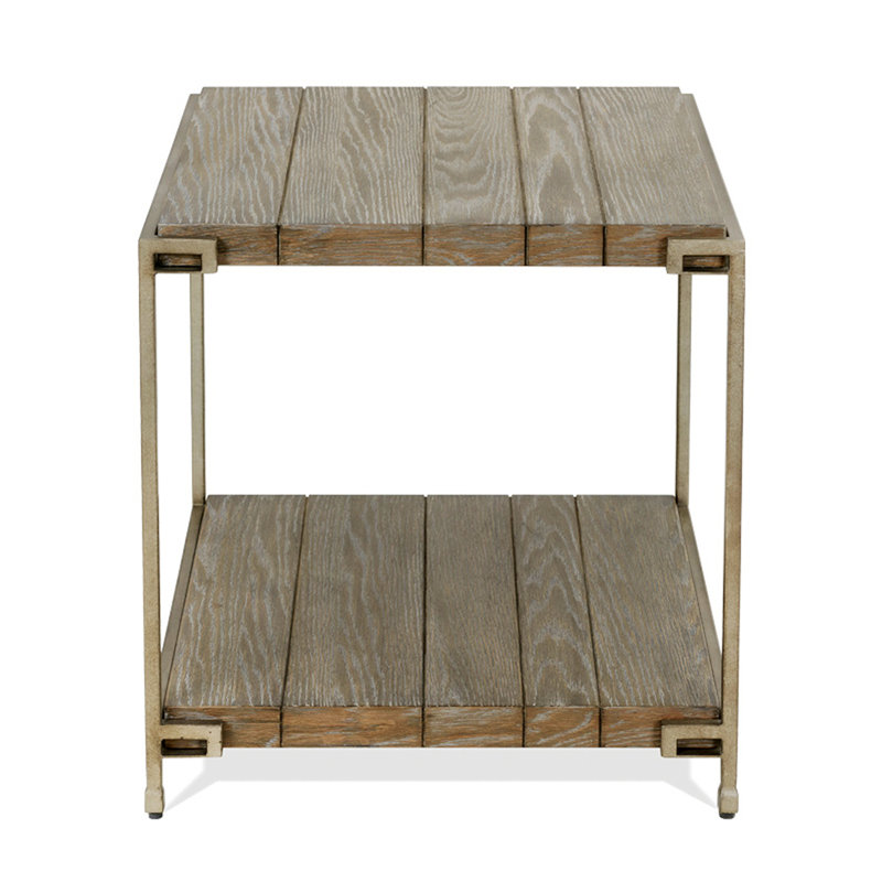 Table de bout en bois massif Marizza, H 24,05 po x l 27,05 po x P 23,05 po