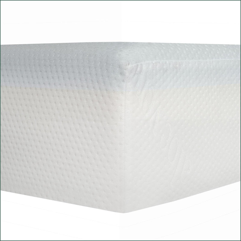 Matelas | Matelas pleine grandeur en mousse viscoélastique imprégnée de gel 6 po | Blanc neige | Polyester