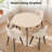 36''Modern Round Dining Table With Sturdy Metal Legs For Small Space Kitchen Table-864445495