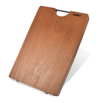 Luxdecor Solid Wood Cutting Board No Glue-One Piece Wood Charcuterie Boards No Toxic For Meats,Vegetables, Medium Cutting Board Hard Wood Single Piece Cutting Board