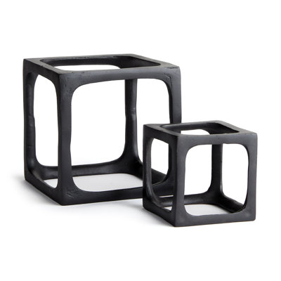 Set of 2 Cubist Sculptures