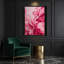 Aquarelle abstraite, art mural sur toile rose-1352856551