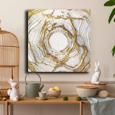 Radiant Burst Textured Wall Art – 27.6'' X 27.6''