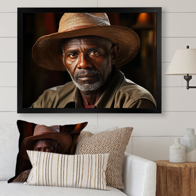 Cuban Farmer Portrait - People, art mural sur toile