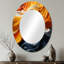 Abstract Abstract Soup Color Ingredients - Miroir mural traditionnel ovale-363884554