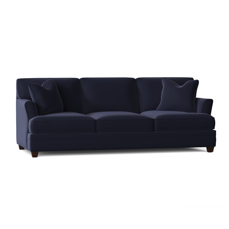 Harriss Upholstered 91'' Sofa, Canvas Navy Sunbrella® Canvas