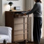 Buffet décoratif rétro en bois manufacturé brun-noisette