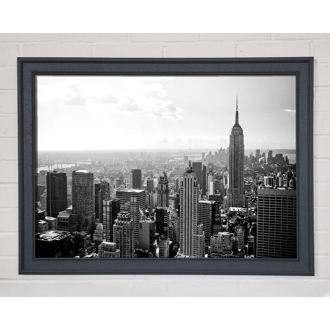 New York City Skyscrapers B N W - Einzelne Bilderrahmen Kunstdrucke