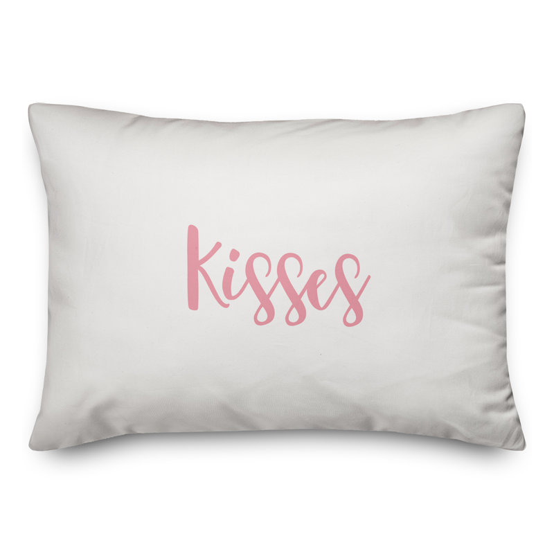 Throw Pillow, Pink/White