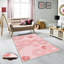 Tapis rose en polyester tissé à la main Hubbard-1507566772