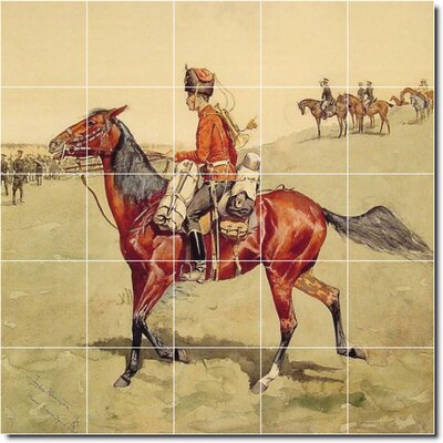 30"" x 30"" Ceramic Painting Decorative Mural Tile 6"" x 6 -  Picture-Tiles.com, W07330-M