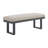 Sherrod 6PC Standard Height Dining Set In Dark Grey-Table, Four Chairs And Bench