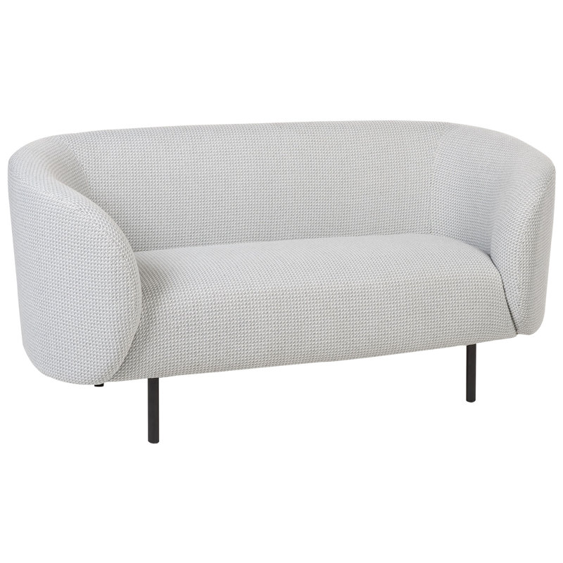 Jenkin Loveseat, Black/White, Black
