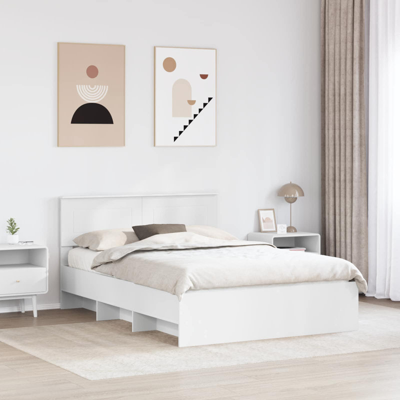 Bed, European Double (140 x 200 cm), White