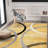 Andreina Abstract Yellow/Black/Gray Area Rug-437069817
