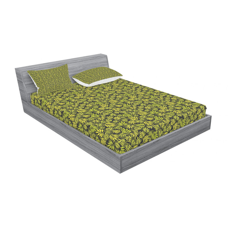 Microfiber Animal Print Sheet Set, Queen Sheet Set with Fitted Sheet, Jaguar Animal