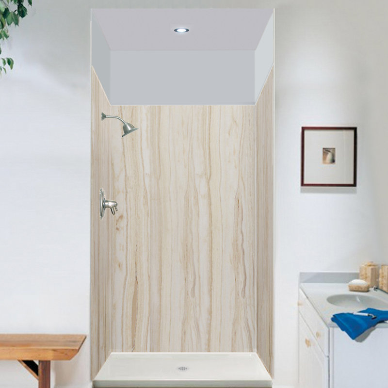 Expressions 48" W x 36" D 3 Panel Shower Wall, Sorento, 72" H x 48" W x 36" D
