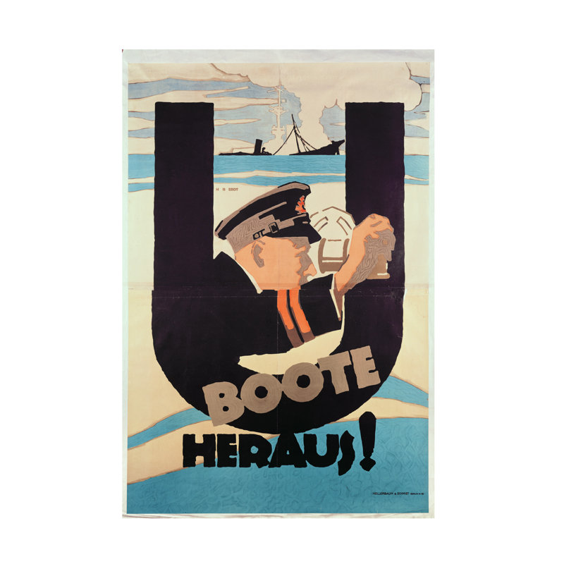 Hans Rudi Erdt, affiche de la Seconde Guerre mondiale en allemand, H 47 po x l 30 po