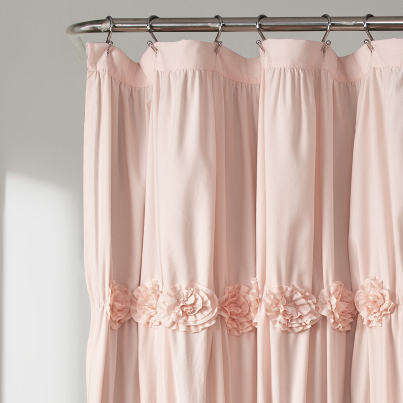 Rideau de douche simple Darla, Rosé, l 72 po x L 72 po