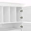 Armoire de rangement de salle à manger 4 portes avec plateaux coulissants-1443596258