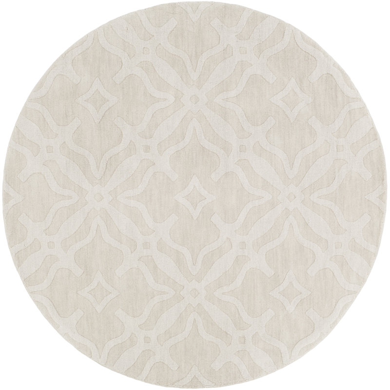 Dutchess Hand Loomed Wool Geometric Indoor Rug, Round 9'9"