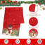 Chemin de table de Noël, chemins de table de Noël pour la table, flocons de neige, flocons de neige, hiver rouge, chemin de table, décorations de table de salle à manger de Noël pour les fêtes, décorations de cuisine de maison de vacances, 13 po x 72 po