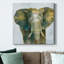 Jade Elephant - impression sur toile tendue-955615728